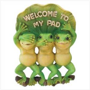 Welcome To My Pad Frogs 