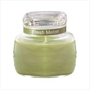  Lime Green Ripple Jar Candle 