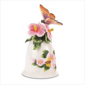 Butterfly Porcelain Bell